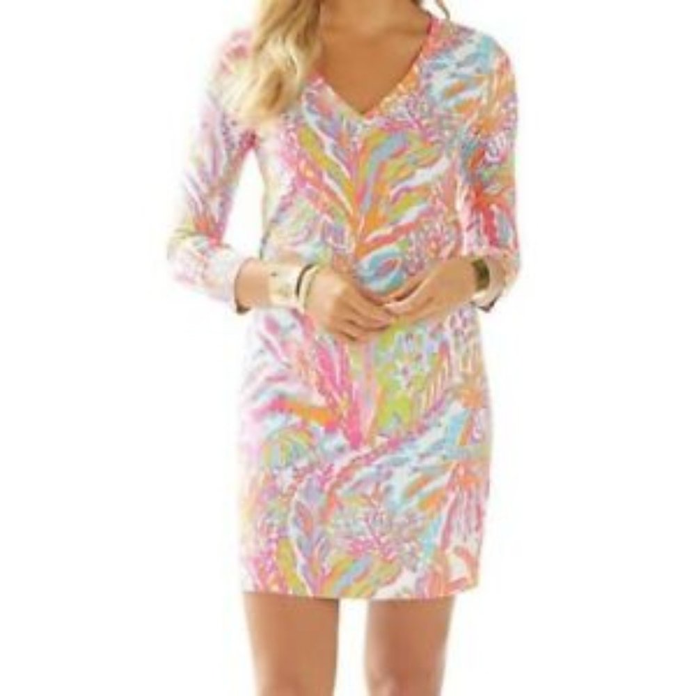 EUC Lilly Pulitzer Christie Scuba to Cuba Dress S